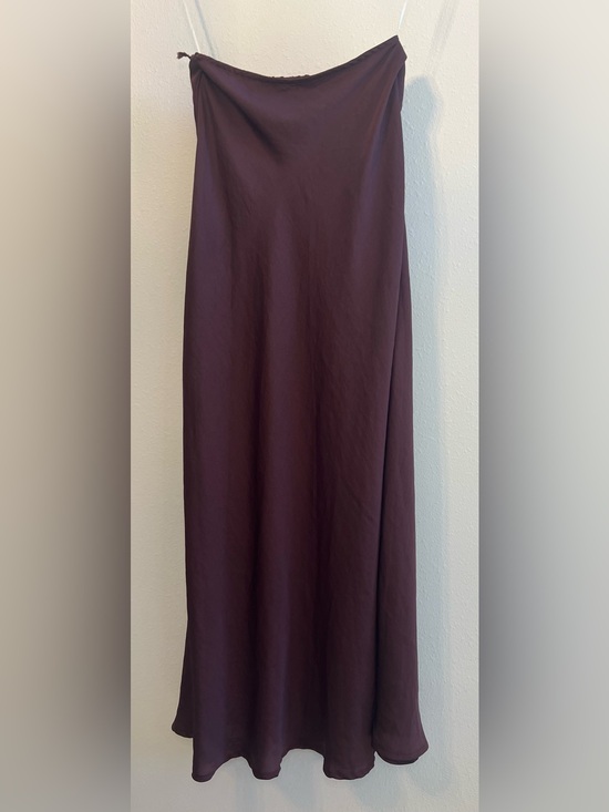 Vrg Grl Dresses & Skirts - VRG GRL Plum Satin Strapless Maxi Dress - Size 6 AU (US 2 / XS)
